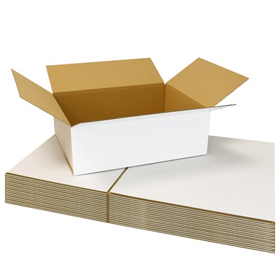 10 x PP6 Max Size Royal Mail Small Parcel White Boxes 450x350x160mm